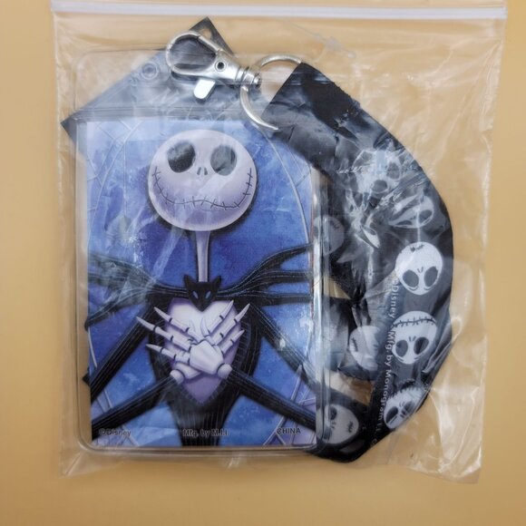 Nightmare Before Christmas Lanyard ID Holder Jack Skellington Disney jj3607 - Picture 3 of 7